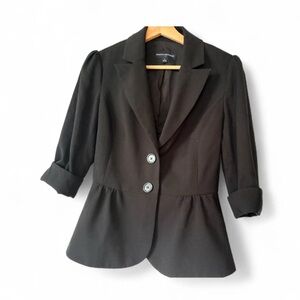 Banana Republic Black Peplum Blazer